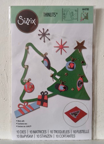Sizzix dies retro tree 10 - sizzix,