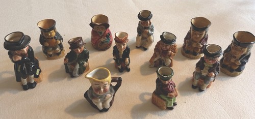 Set ten hand painted - set, of