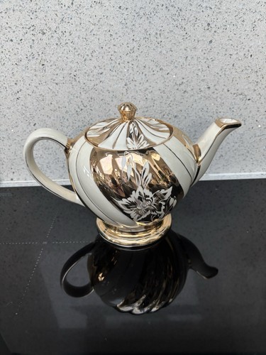 Vintage sadler teapot gold - sadler,