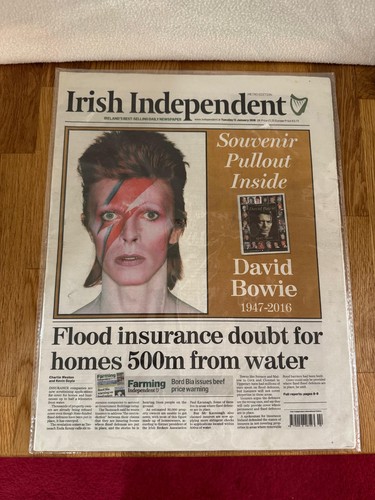 David bowie memorial newspaper - memorial,