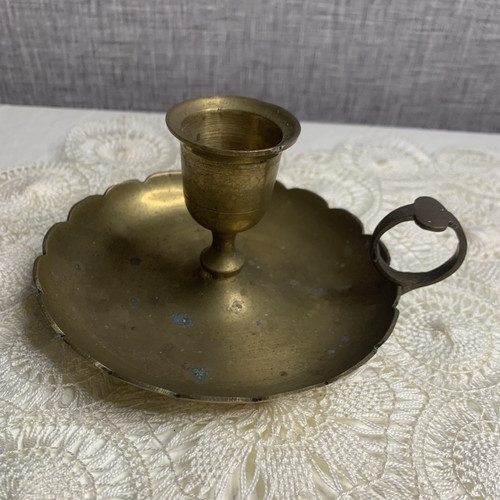 Vintage brass chamberstick