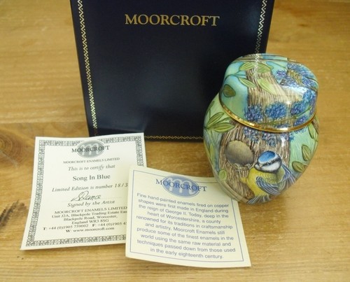 Boxed ltd moorcroft enamels - ltd, ed