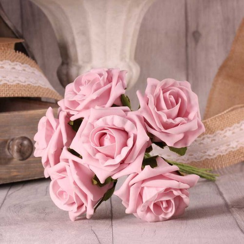 Foam tea roses 21 - roses, in