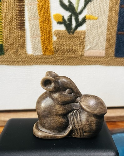 Vintage hand carved - carved, soapstone