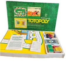 Totopoly Board Game Vintage 1972 Waddington’s Complete Great Condition
