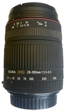 Telephoto Zoom lens Sigma 28-300mm F3.5-6.3 with UV Filter Working Used