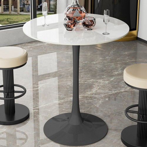 Tall round dining table - dining,