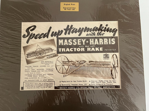 Massey harris tractor rake - massey,