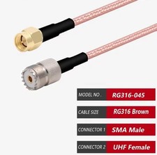 UHF Female PL259 SO239 to SMA