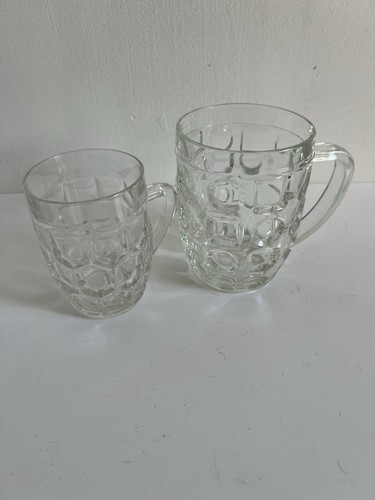 Vintage dimpled beer mugs - beer,
