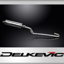Yamaha XT500 TT500 1977-1981 Delkevic Full Exhaust 350mm Oval Stainless Silencer
