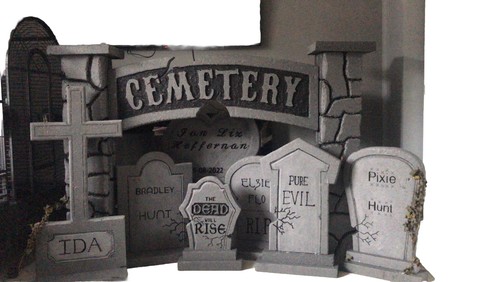 Halloween tomb stone props - tomb,