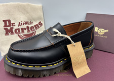 DR MARTENS BLACK MADE IN ENGLAND PENTON BEX QUILON LEATHER LOAFERS UK 4 EU 37