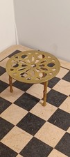 VINTAGE BRASS TRIVET SMALLPAN