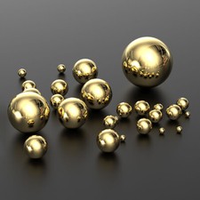 Solid Bearing Balls Brass Ball Industrial Precision Coppers Ball Dia 0.9mm-45mm