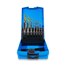 PRESTO TAP AND DRILL SET HSS M3-M12 METRIC 6955560000M3-M12 TiN TIPPED