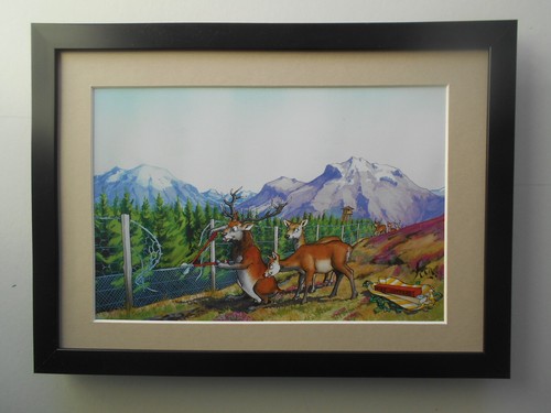 Loon cartoon deer stalking - deer,