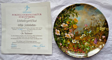 Furstenberg "Wilde Schonheiten" 1990 "Im Hochmoor" Ltd Ed. Collector's Plate.