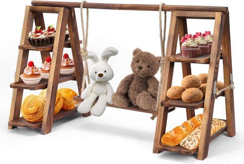 Tier wooden cupcake stand - tier,
