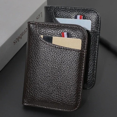 Slim minimalist leather men - slim,