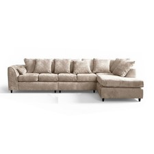 Chenille Beige L-Shape Sofa