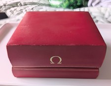 1966 Omega Red Leather Watch Presentation Box and Guarantee 