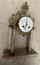 French 8-day Four Pillar Portico mantel clock striking on bell