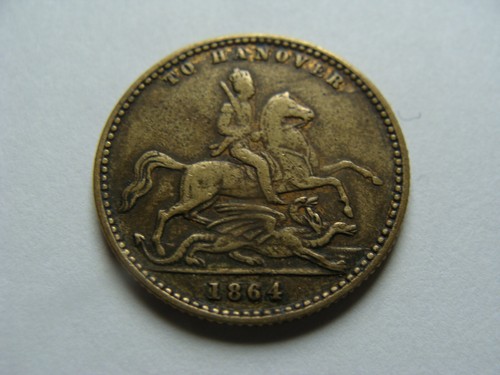 1864 victoria hanover token - 1864, to