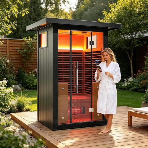 Outdoor infrared sauna - outdoor,