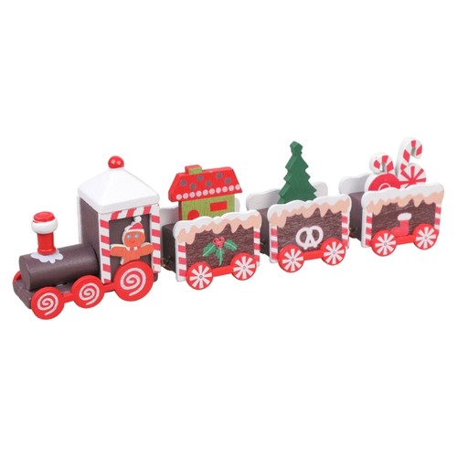 Seasonal wooden train - seasonal,