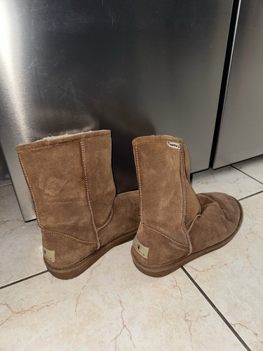 Bearpaw brown emma short suede - brown,
