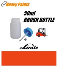 Linde Red Orange Forklift Synthetic Enamel Paint 50ml touch Up Brush Bottle
