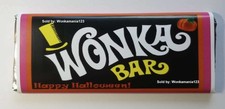 Halloween-Willy Wonka Chocolate Bar w/Golden Ticket (w/Chocolate)