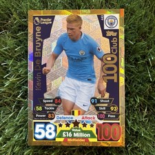 100 Club Kevin DE BRUYNE Match Attax 2017-2018 Manchester City 17/18 # 443
