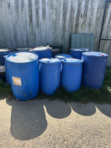 200 litre plastic drums - plastic,