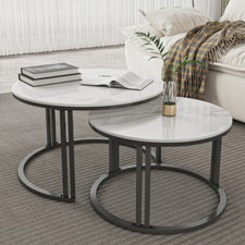 Round coffee table - table, of