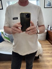 Adidas Men's Adventure T-Shirt Size Large White 100% Cotton Short Sleeve