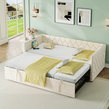 3ft Single Linen Daybed with