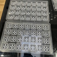 Set of Two Chocolate Polycarbonate LEGO Brick Mould 28 Cells 2 x 2 Coco Mould