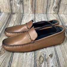 Allen Edmonds Mens” SUPER SPORT PENNY" Driving Leather Loafers 11 D Brown 73490