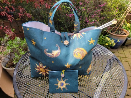 Knitting bag small - knitting, bag,small