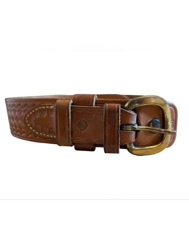Vintage bianchi tooled leather - tooled,