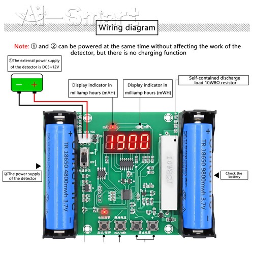 Ion battery capacity tester - battery,
