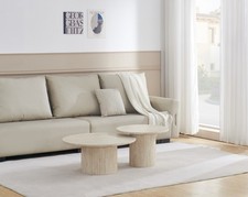 Coffee Table Set of 2 Round 80