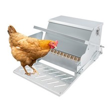 25 lbs Automatic Chicken Feeder Large Capacity Poultry Trough Chicken Feeder NEW