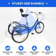 24 Inch Folding Adult Tricycle