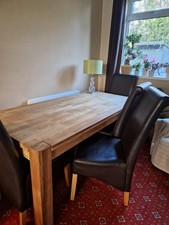 Large Solid Light Oak Dining