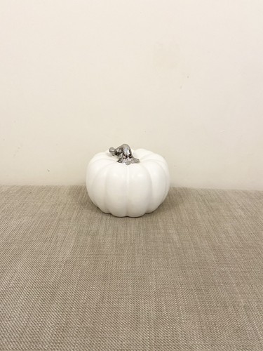 Next white pumpkin ornament - next,