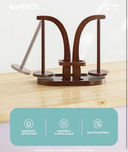 Wooden yarn holder rotating - yarn,