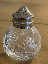 Antique Cut Glass Small Round